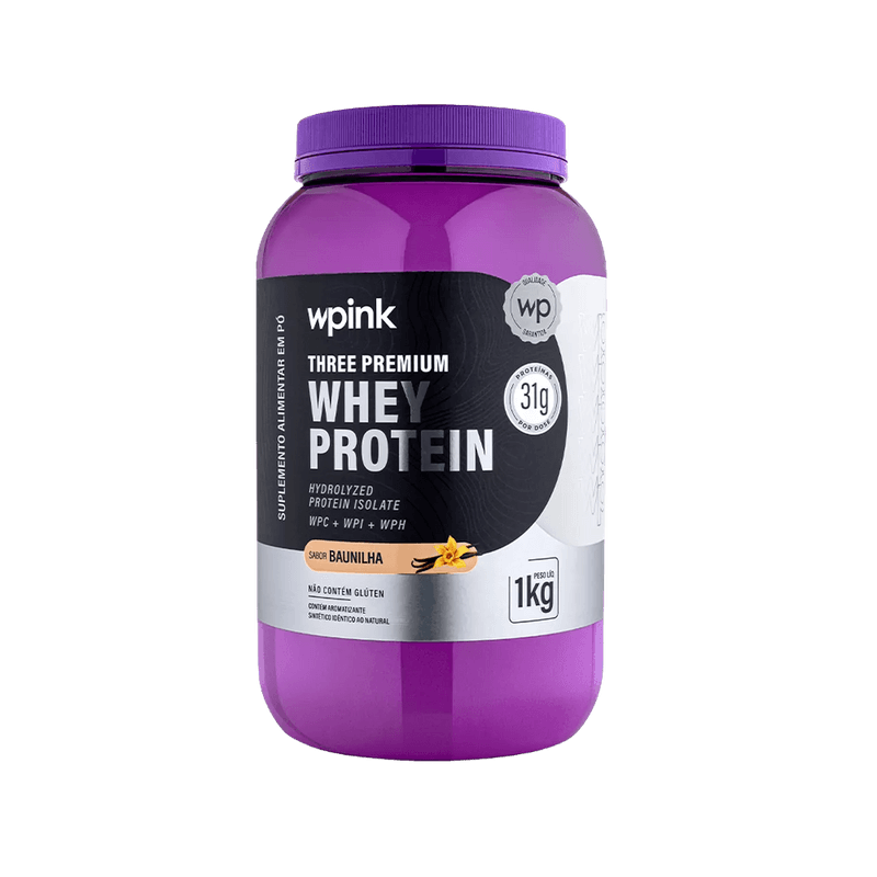 Three Premium Whey Protein Baunilha 3W - (1kg)